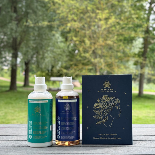 Ecozyme skalbiklis + minkštiklis