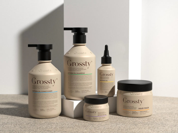 Grossty Batana Oil komplekt: šampoon + palsam + mask + õli + batana või
